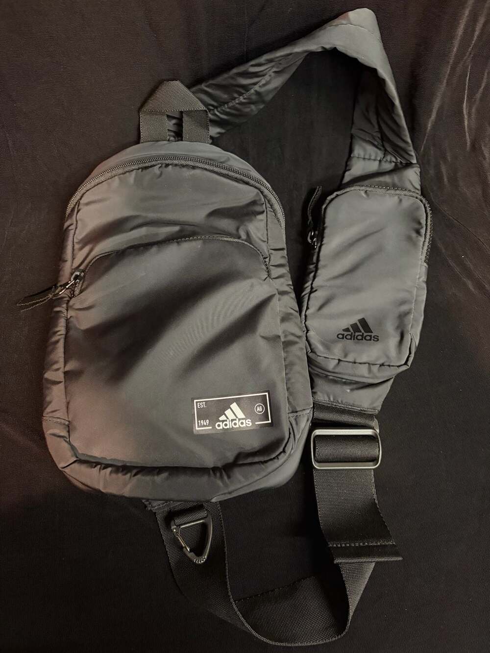 Adidas Essentials 2 Sling Adjustable Strap Crossbody Bag Black